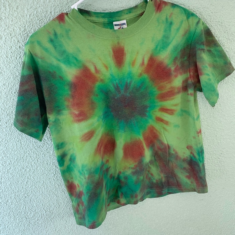 hand tie-dyed crop